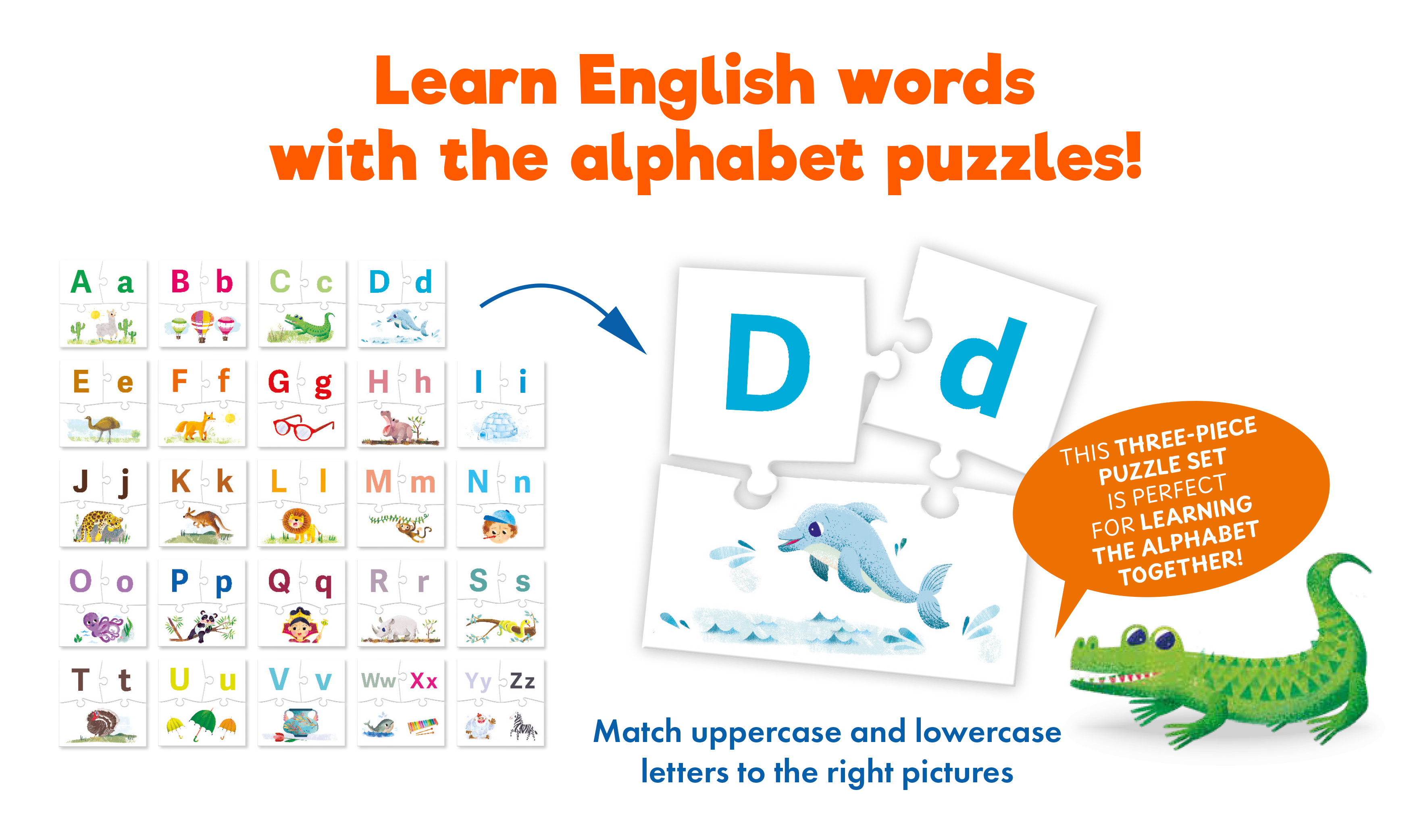 Alphabet. Jigsaw Puzzle. Captain Smart